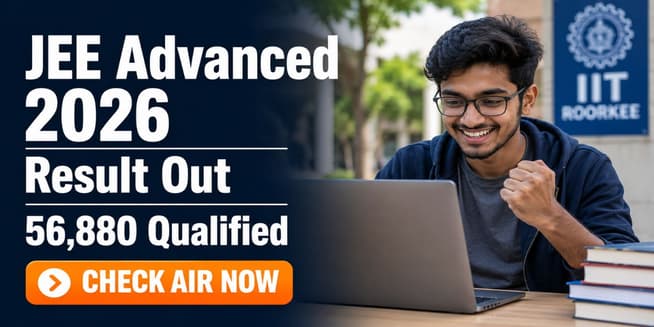 JEE Advanced 2026 Result Out; Download Scorecard Now